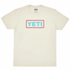 Yeti Logo Badge T-Shirt - Cream