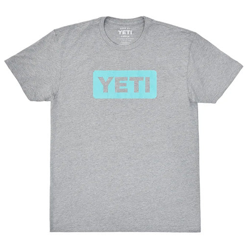 Yeti Logo Badge T-Shirt - Grey Yeti Logo Badge T-Shirt - Grey -StringKing shop yetiteebadgegreyaquifer